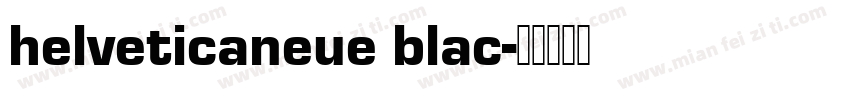 helveticaneue blac字体转换